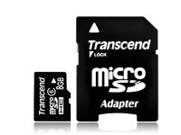 Transcend microSDHC 8GB + MicroSD Adapter (TS8GUSDHC6)